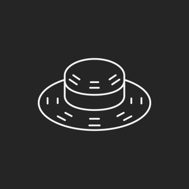 Güneş şapkası satırı simgesi