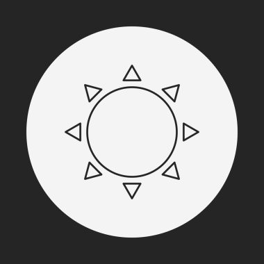 Güneş çizgisi simgesi