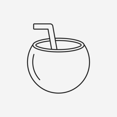 Hindistan cevizi içki satırı simgesi