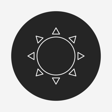 Güneş çizgisi simgesi