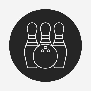 Bowling çizgisi simgesi
