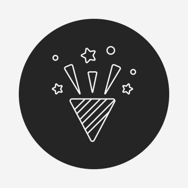 parti süslemeleri şerit satırı simgesi