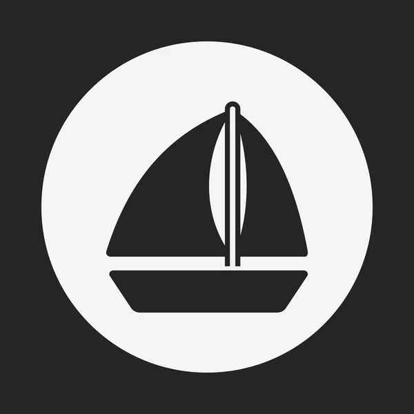 Icona barca — Vettoriale Stock