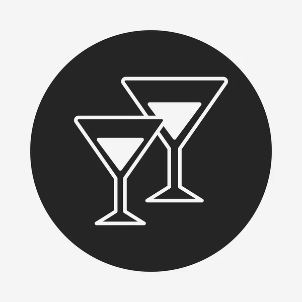 Šampaňské ikona — Stockový vektor