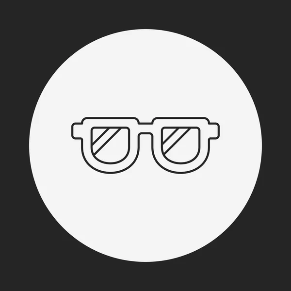 Línea de gafas de sol icono — Archivo Imágenes Vectoriales