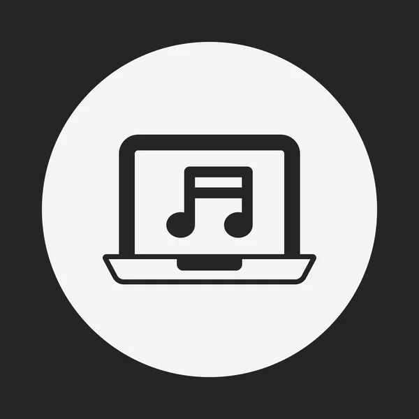 Icono del reproductor de música — Vector de stock