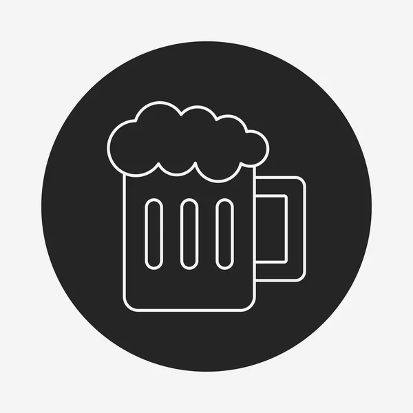 Beer line icon — Stock Vector