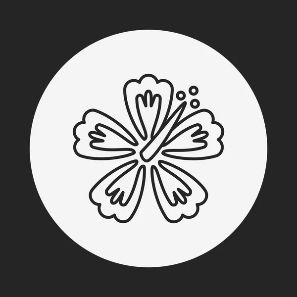 Flower line icon — Stock Vector