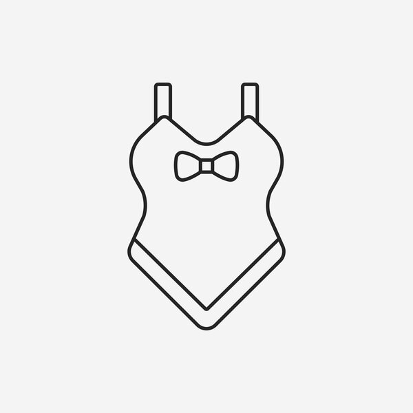 swim suit line icon