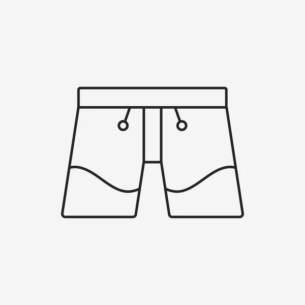 Línea de traje de baño icono — Vector de stock