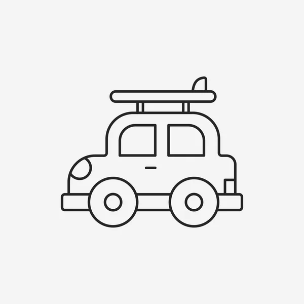 Auto lijn pictogram — Stockvector