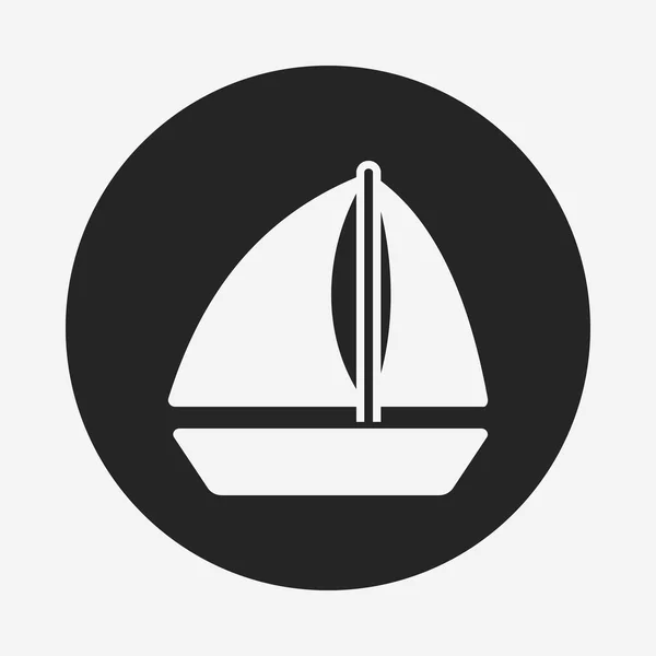 Icona barca — Vettoriale Stock