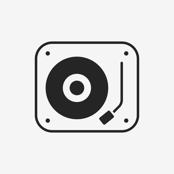 Icône de disque DJ — Image vectorielle