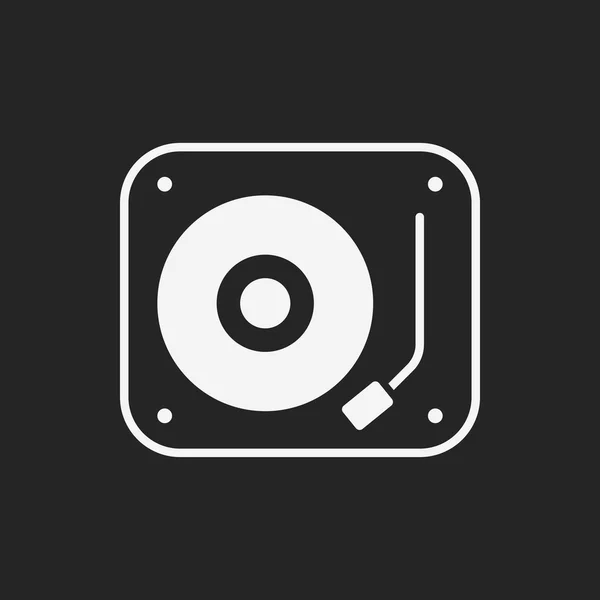 DJ δίσκο εικονίδιο — Διανυσματικό Αρχείο