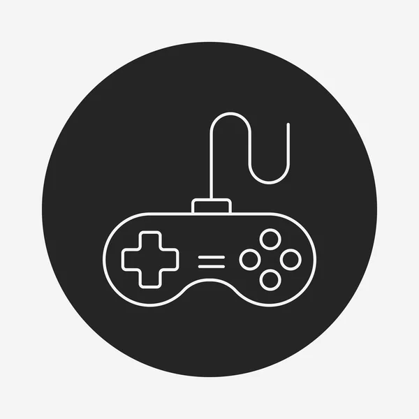 Game controller lijn pictogram — Stockvector