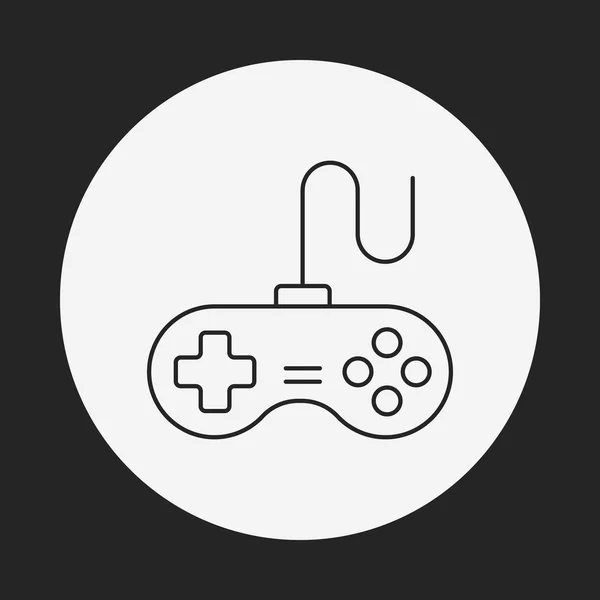 Game controller lijn pictogram — Stockvector