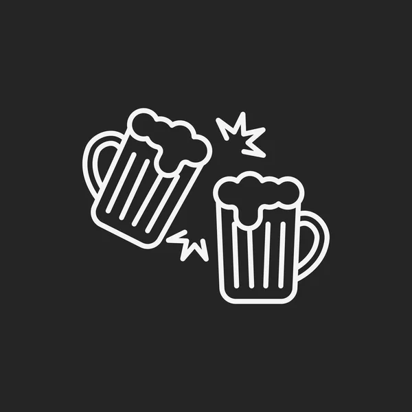 Beer line icon — Stock Vector