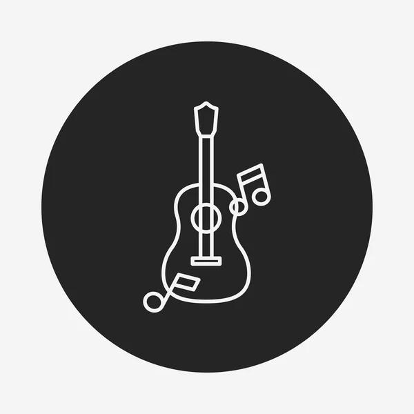 Cello-Linie-Symbol — Stockvektor