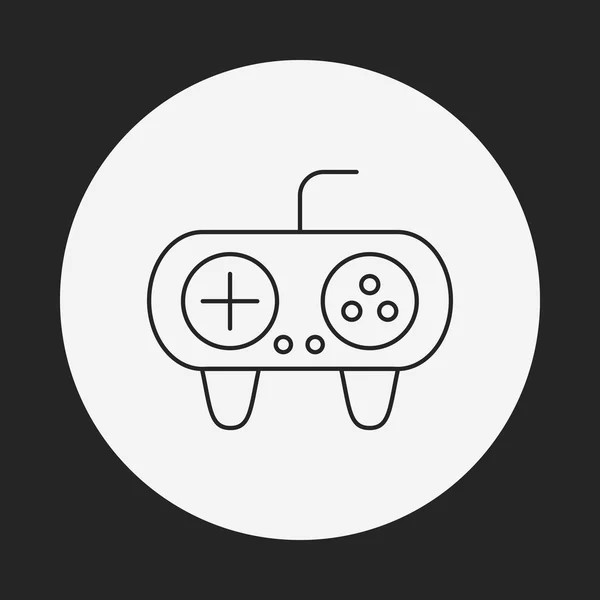 游戏控制器线图标 — 图库矢量图片