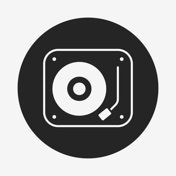 DJ icono de disco — Archivo Imágenes Vectoriales