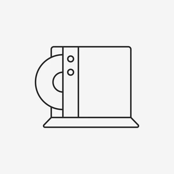 Gmae Cd sayfası satırı simgesi — Stok Vektör