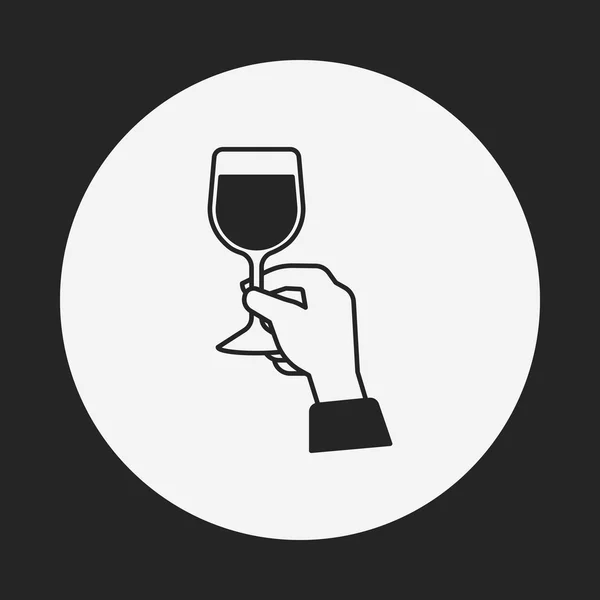 Icône champagne — Image vectorielle