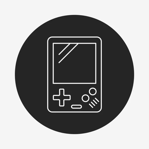 Handheld game consoles line icon — Stock Vector