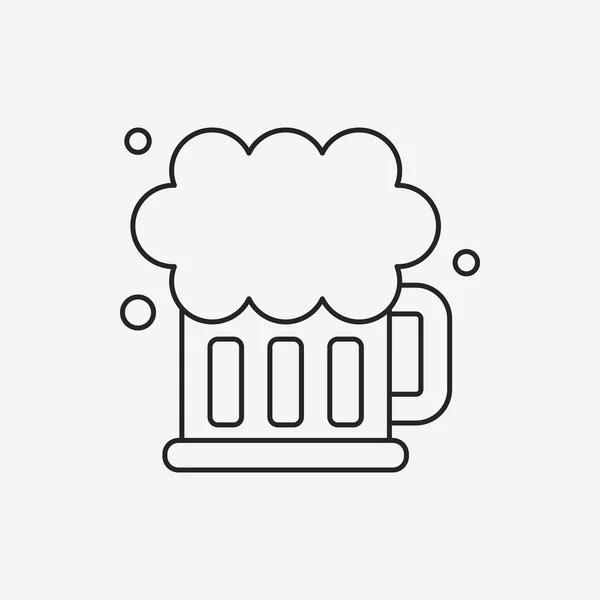 Icono de línea de cerveza — Archivo Imágenes Vectoriales