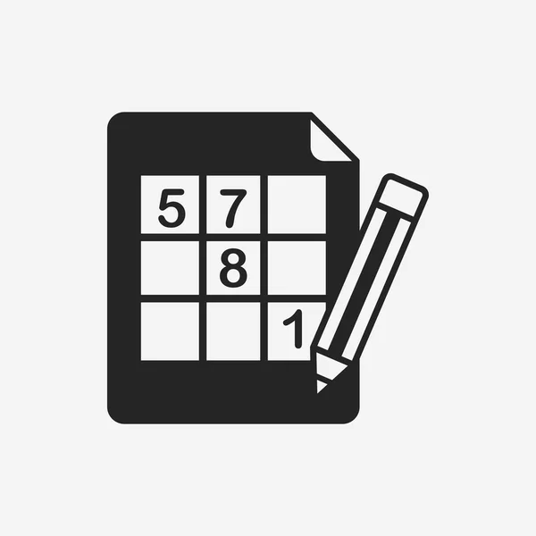Sudoku pictogram — Stockvector