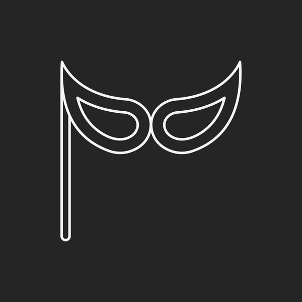 Strona maska linia ikona — Wektor stockowy