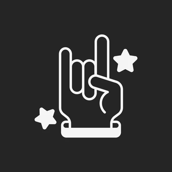 Rocker hand icon — Stock Vector