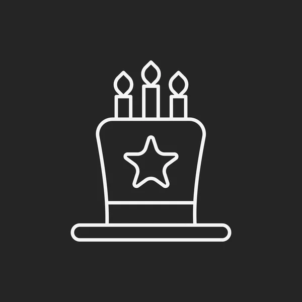 Cake line icon — Stock Vector