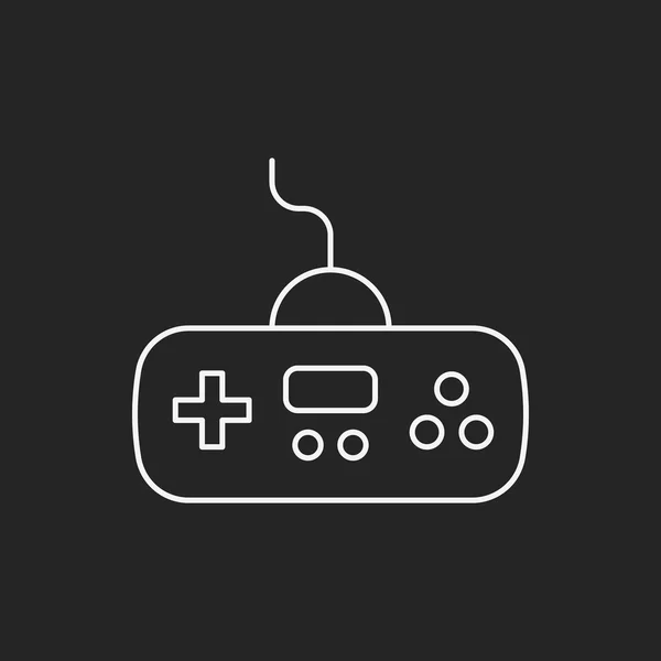 Game controller lijn pictogram — Stockvector