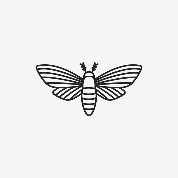 Значок линии насекомых — стоковый вектор