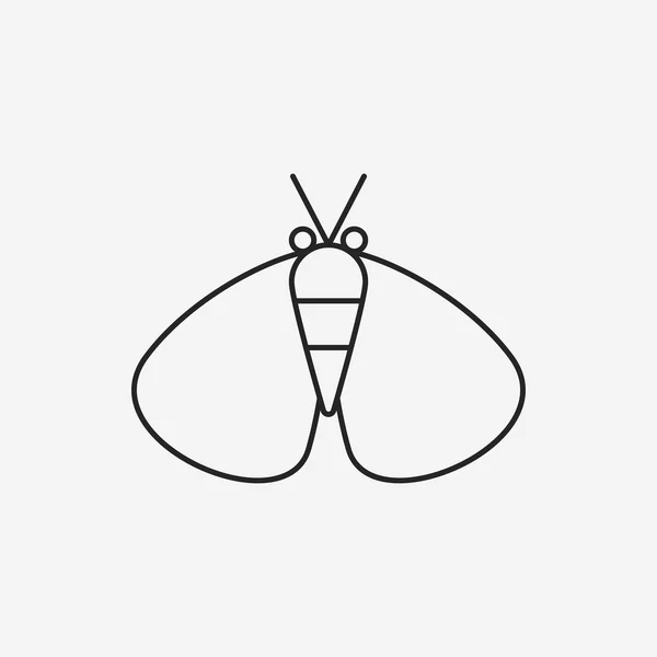 Ikona čáry hmyzu — Stockový vektor