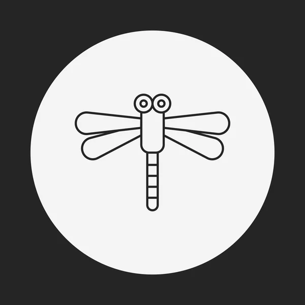 Icona della linea di insetti — Vettoriale Stock