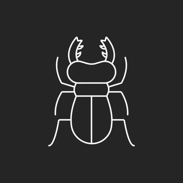 Ícone de linha de inseto — Vetor de Stock