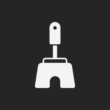 Tuvalet dalgıç ve fırça simgesi