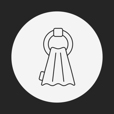 havlu satırı simgesi