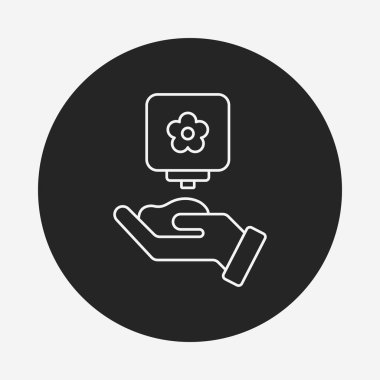 şampuan satırı simgesi