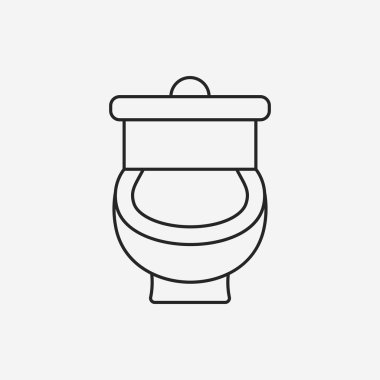 Tuvalet oturağı çizgisi simgesi