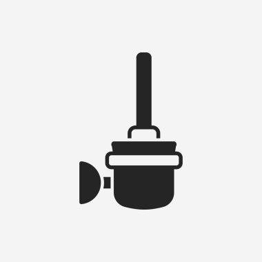 Tuvalet dalgıç ve fırça simgesi