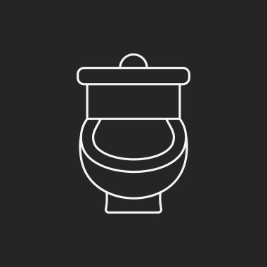 Tuvalet oturağı çizgisi simgesi