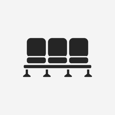 airport seat icon clipart