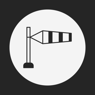 Ölçme rüzgar hız simgesi