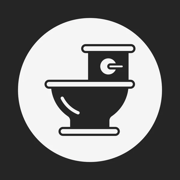 WC-ülés ikon — Stock Vector