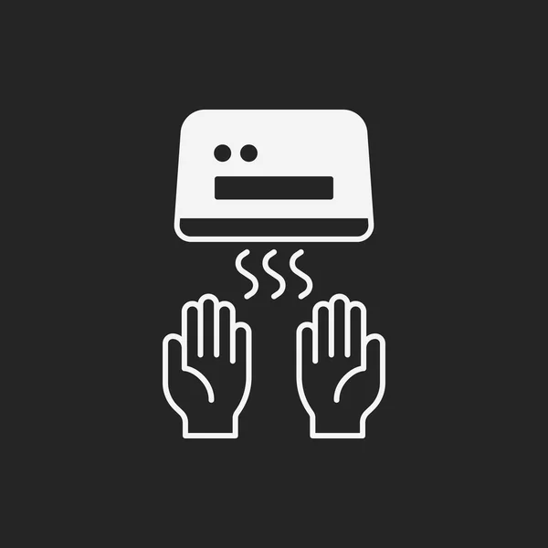 Hand dryer icon — Stock Vector