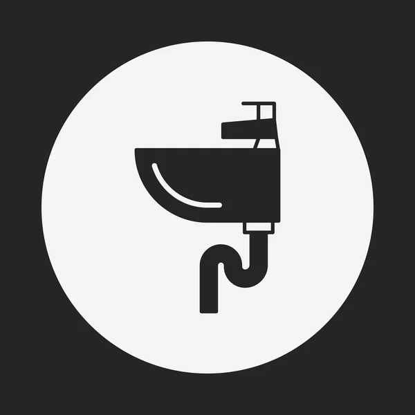 Waschbecken-Symbol — Stockvektor