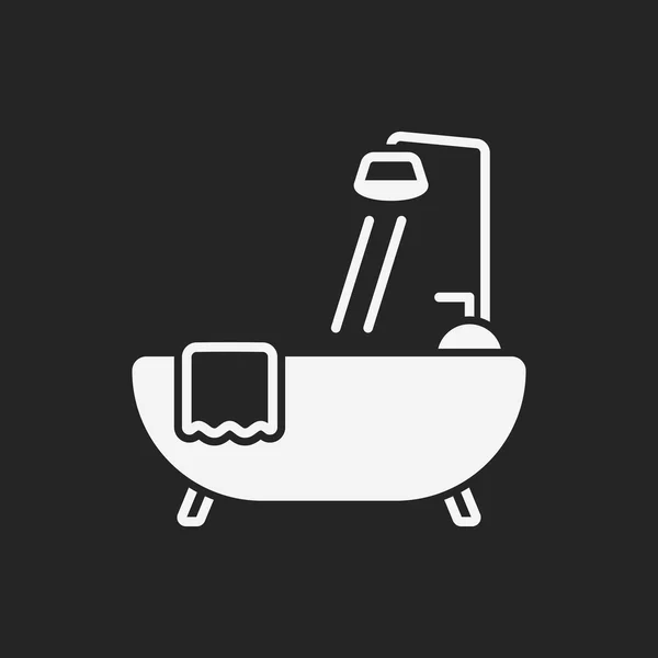 Icono de bañera — Archivo Imágenes Vectoriales