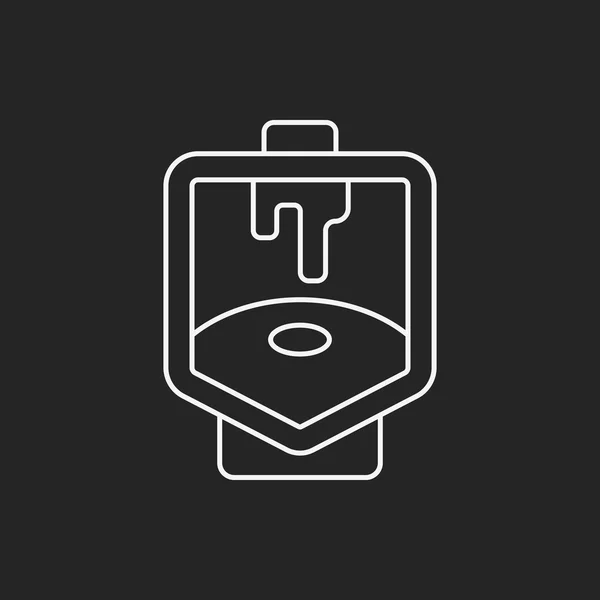 Toilet seat line icon — Stock Vector
